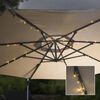 HI napelemes LED-es napernyőf&eacute;nyf&uuml;z&eacute;r 130 cm