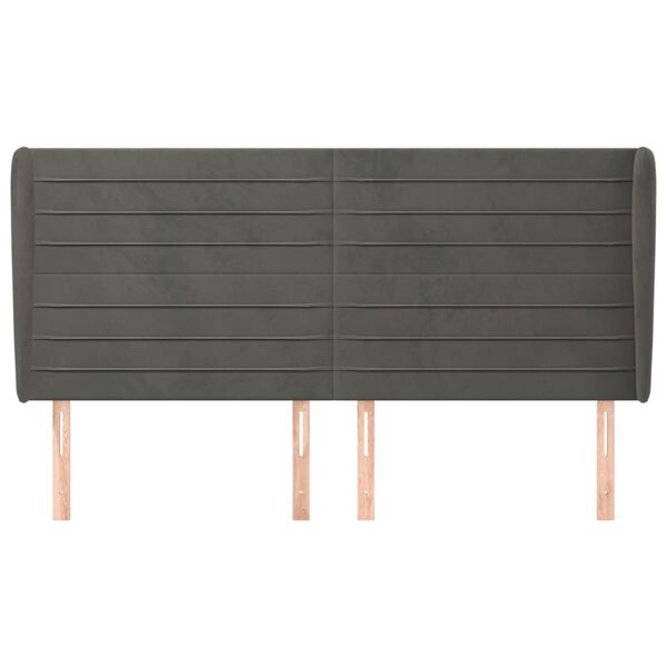 vidaXL s&ouml;t&eacute;tsz&uuml;rke b&aacute;rsony fejt&aacute;mla sz&aacute;rnyakkal 163 x 23 x 118/128 cm