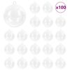 vidaXL Kar&aacute;csonyi D&iacute;szg&ouml;mb K&eacute;szlet 100 db &Aacute;tl&aacute;tsz&oacute; &Oslash; 8 cm Műanyag