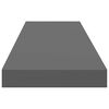 vidaXL 2 db magasf&eacute;nyű sz&uuml;rke MDF lebegő fali polc 90 x 23,5 x 3,8 cm