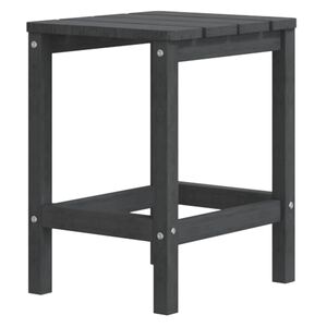 vidaXL antracitsz&uuml;rke HDPE kerti Adirondack asztal 38 x 38 x 46 cm