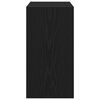 vidaXL Oldal asztal Fekete t&ouml;lgy 50 x 26 x 50 cm Faanyag