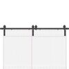 vidaXL fekete acél tolóajtó fémszerelék készlet 366 cm