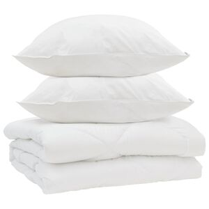 vidaXL Paplan p&aacute;rn&aacute;val 3 pcs Feh&eacute;r Mikrosz&aacute;las