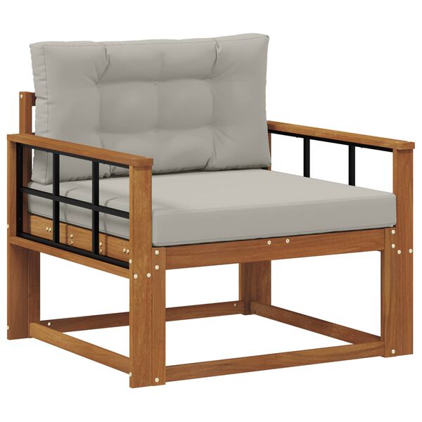 vidaXL K&uuml;lt&eacute;ri k&ouml;z&eacute;pső kanap&eacute; T&ouml;m&ouml;r Ak&aacute;cfa Term&eacute;szetes