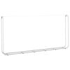 vidaXL horganyzott ac&eacute;l tűzifat&aacute;rol&oacute; 300x25x150 cm