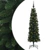 vidaXL Karcs&uacute; műkar&aacute;csonyfa g&ouml;mb&ouml;kkel 120 cm 150 LED Meleg feh&eacute;r