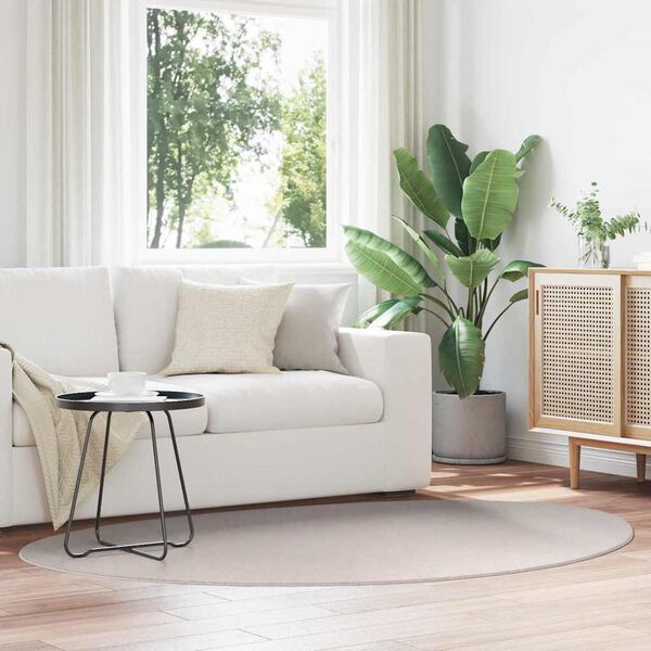 vidaXL Szőnyeg HUARTE Homokszín 140 x 200 cm Poliészter