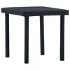 vidaXL fekete polyrattan kerti te&aacute;z&oacute;asztal 40 x 40 x 40 cm
