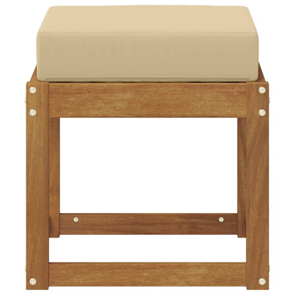 vidaXL K&uuml;lt&eacute;ri Sz&eacute;k Pad T&ouml;m&ouml;r Ak&aacute;cfa Term&eacute;szetes