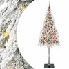 vidaXL Kar&aacute;csonyfa 300 LED-del &aacute;llv&aacute;nnyal Feh&eacute;r 210 cm PE &eacute;s Ac&eacute;l