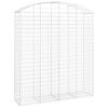 vidaXL &iacute;ves horganyzott vas gabion kos&aacute;r 200x50x220/240 cm