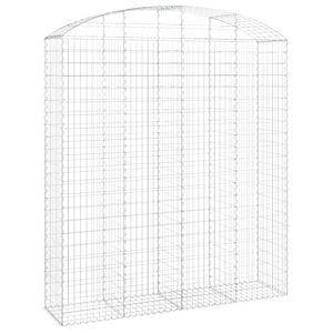 vidaXL &iacute;ves horganyzott vas gabion kos&aacute;r 200x50x220/240 cm