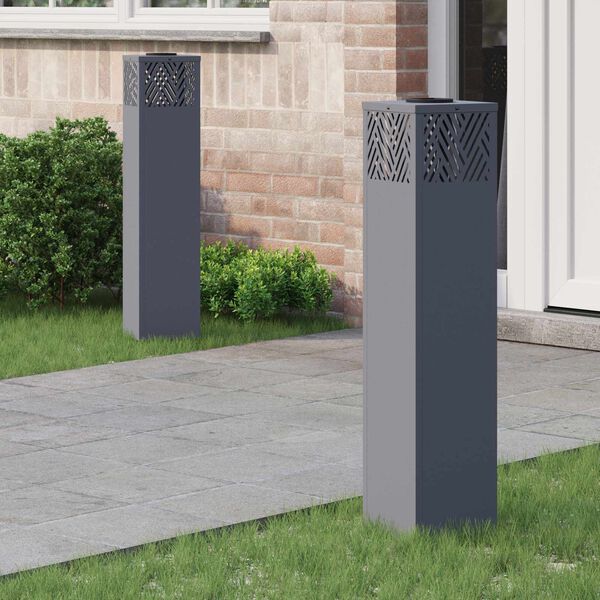 vidaXL Napelemmel műk&ouml;dő LED &ouml;sv&eacute;ny vil&aacute;g&iacute;t&aacute;s 2 pcs Antracit