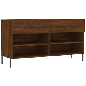 vidaXL barna t&ouml;lgy sz&iacute;nű szerelt fa cipőpolc 102x35x55 cm