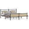 vidaXL sonoma t&ouml;lgy sz&iacute;nű f&eacute;m &aacute;gykeret matrac n&eacute;lk&uuml;l 180 x 200 cm