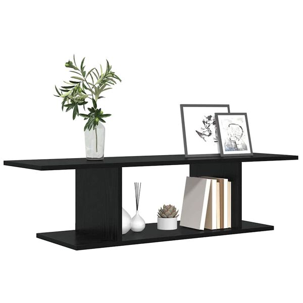 vidaXL TV szekr&eacute;ny garnit&uacute;ra Fekete 103 x 30 x 26,5 cm Faanyag