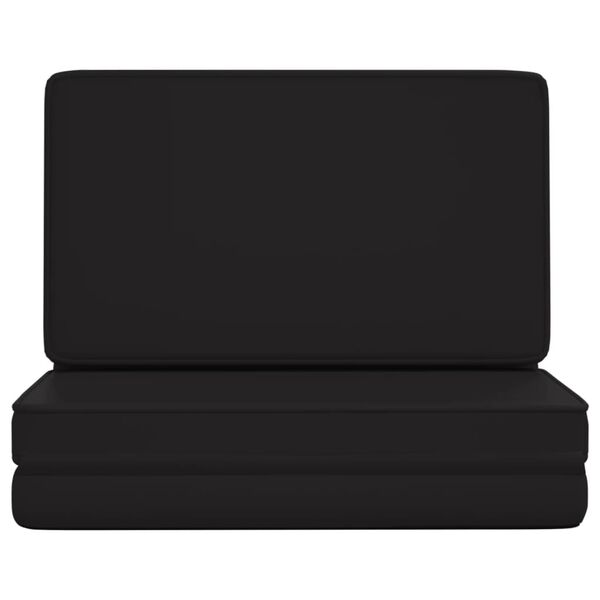 vidaXL fekete &ouml;sszecsukhat&oacute; műbőr matracsz&eacute;k