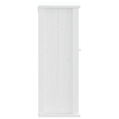 vidaXL BERG fehér tömör fenyőfa fürdőszobai faliszekrény 40x27x71,5 cm
