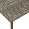 vidaXL téglalap szürke polyrattan kerti dohányzóasztal 80x40x37cm