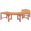 vidaXL Fa pad 4 -Seater 210 x 80 x 45 cm T&ouml;m&ouml;r Eukaliptusz Fa