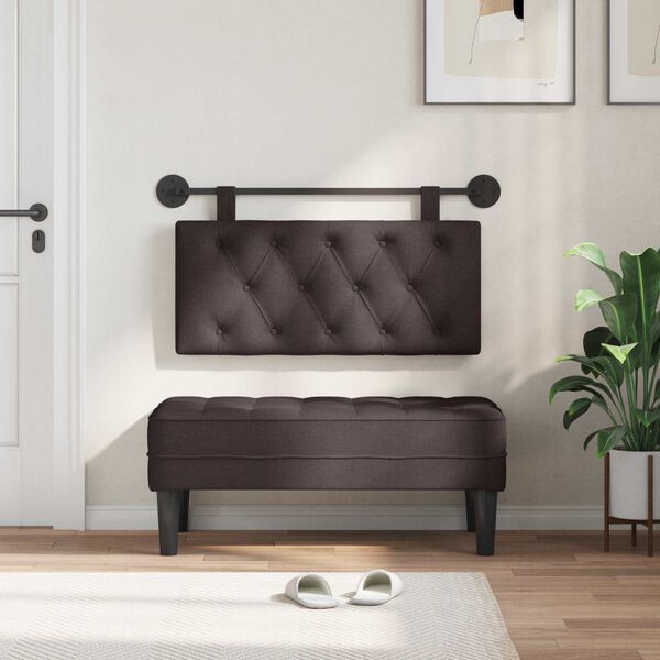 vidaXL Fali Fejt&aacute;mla S&ouml;t&eacute;t Barna 100 x 55 x 7 cm sz&ouml;vet