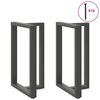 vidaXL 2 db antracitsz&uuml;rke T-alak&uacute; ac&eacute;l b&aacute;rasztall&aacute;b 60x35x(90-91) cm