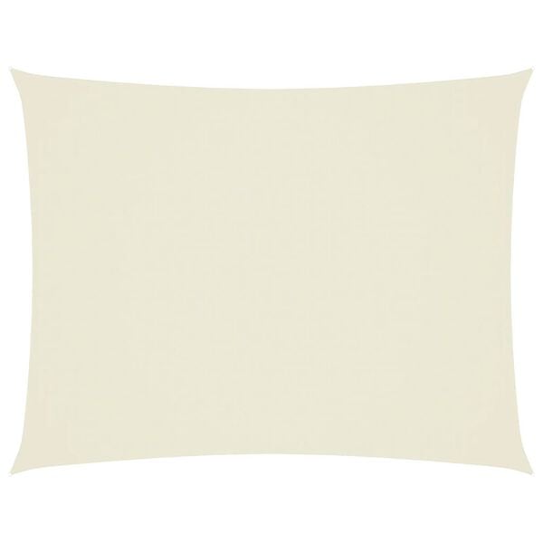 vidaXL krémszínű téglalap alakú oxford-szövet napvitorla 2 x 3 m