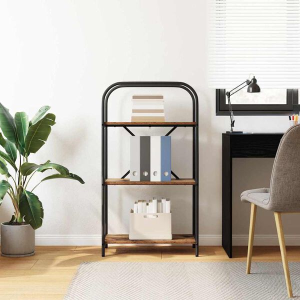 vidaXL K&ouml;nyvespolc &Ouml;reg fa 60 x 30 x 109 cm Faanyag