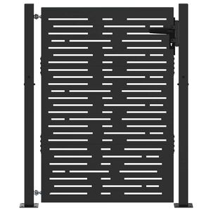 vidaXL Corten acél kerti kapu 100x125 cm, négyzet alakú kivitelben