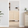 vidaXL t&ouml;m&ouml;rfa fenyőfa lengőajt&oacute;k lamell&aacute;s kialak&iacute;t&aacute;s&uacute; 1 p&aacute;r 80x80 cm