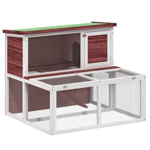 vidaXL mokkabarna t&ouml;m&ouml;r fenyőfa ny&uacute;lketrec 102 x 90 x 84,5 cm