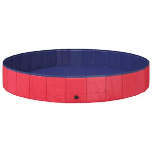 vidaXL Kuty&aacute;s Medence &Oslash;200 x 30 cm T&ouml;m&ouml;r PVC Piros