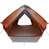 vidaXL Teepee s&aacute;tor tetővel Sz&uuml;rke &eacute;s narancs 490 x 410 x 210 cm