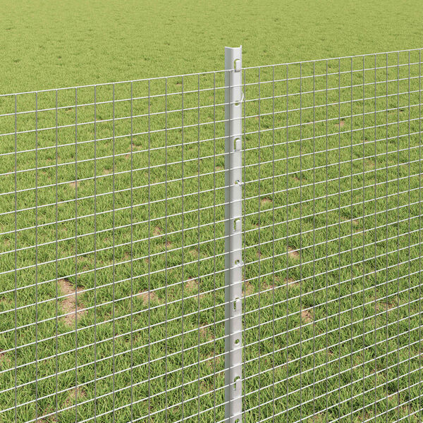 vidaXL Kerítés és Oszlop Ezüst 1 x 25 m Acél