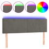 vidaXL s&ouml;t&eacute;tsz&uuml;rke b&aacute;rsony LED-es fejt&aacute;mla 144x5x78/88 cm