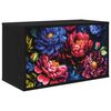 vidaXL Fals&iacute;that&oacute; TV Szekr&eacute;ny KIEL 69 x 33 x 40 cm Fekete T&ouml;lgy