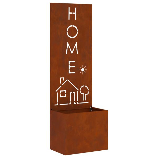 vidaXL Kertv&eacute;dő v&aacute;szon Rozsd&aacute;s 50 x 140 cm időj&aacute;r&aacute;s&aacute;ll&oacute; ac&eacute;l