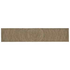 vidaXL Ter&uuml;letszőnyegek Term&eacute;szetes &eacute;s Fekete 60 x 400 cm Juta