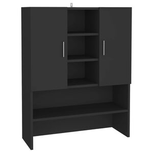 vidaXL fekete mos&oacute;g&eacute;pszekr&eacute;ny 70,5 x 25,5 x 90 cm