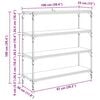vidaXL K&ouml;nyvespolc &Ouml;reg fa 100 x 33 x 100 cm Műszaki fa &eacute;s vas