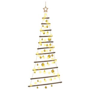 vidaXL F&uuml;ggő kar&aacute;csonyfa g&ouml;mb&ouml;kkel 150 cm 80 LED Meleg feh&eacute;r