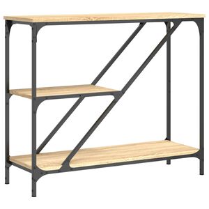 vidaXL sonoma t&ouml;lgy sz&iacute;nű szerelt fa doh&aacute;nyz&oacute;asztal 88,5x30x75 cm