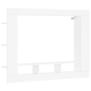 vidaXL feh&eacute;r szerelt fa TV-szekr&eacute;ny 152 x 22 x 113 cm