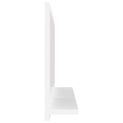 vidaXL magasfényű fehér forgácslap fürdőszobai tükör 60 x 10,5 x 37 cm