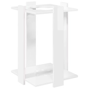 vidaXL Horg&aacute;szbot tart&oacute; Szerelt Fa 42 x 43 x 60 cm Magasf&eacute;nyű Feh&eacute;r
