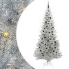 vidaXL Kar&aacute;csonyfa 300 LED-del &aacute;llv&aacute;nnyal Ez&uuml;st 240 cm PET