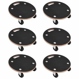 vidaXL Sz&aacute;ll&iacute;t&oacute; Targonca 6 pcs Sz&uuml;rke Furn&eacute;r