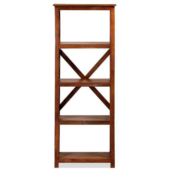 vidaXL tömör akácfa könyvespolc mézszínű felülettel 60 x 30 x 160 cm