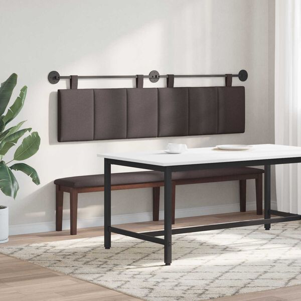 vidaXL Fali Fejt&aacute;mla Cs&iacute;kos S&ouml;t&eacute;t Barna 170 x 55 x 5 cm sz&ouml;vet